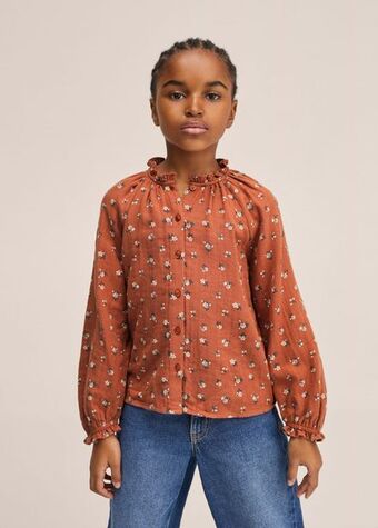 Mango Blusa estampado floral oferta