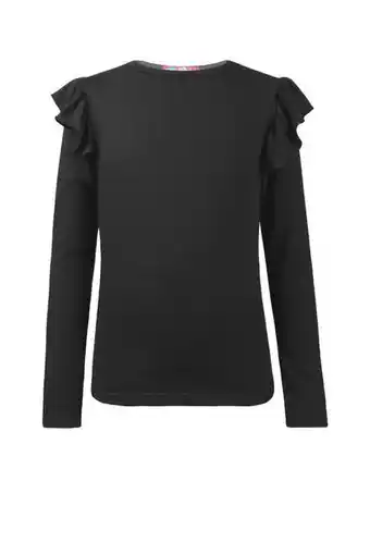 Santory Blusa manga larga y con olán en hombro para niña oferta