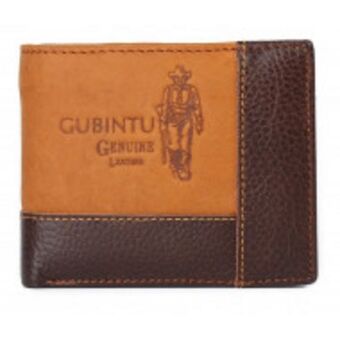 Gubintu carteras para hombre de cuero genuino billetera