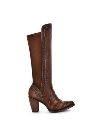 Cuadra Bota alta para dama en piel genuina oferta