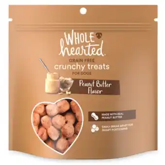 Wholehearted premios crujientes libres de granos receta crema de cacahuate para perro, 1.1 kg