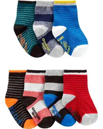 Carter's Paquete de 7 calcetines largos oshkosh b'gosh oferta