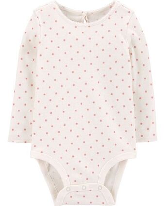 Pañalero de algodón acanalado estampado de lunares oshkosh b'gosh