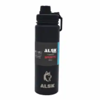 Alsk coolers shaker térmico deportivo negro - 24 onzas