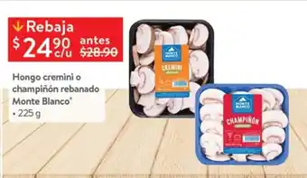 Hongo Cremini o Champiñon rebanado Monte Blanco 225g
