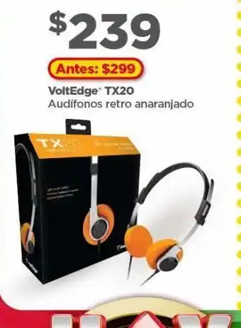 Bodega Aurrerá Audífonos retro anaranjado tx20 oferta