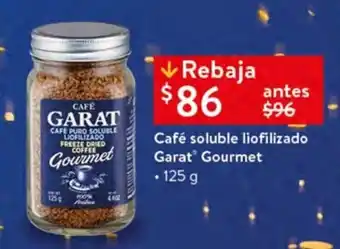 Cafe Soluble Liofilizado Garat Gourmet 125g