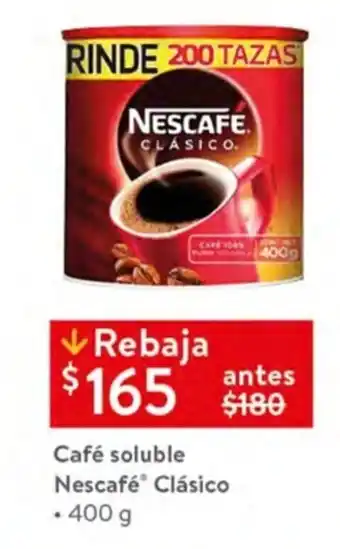 Cafe soluble Nescafe Clasico 400g