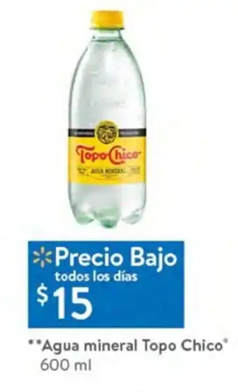 Walmart Express Agua Mineral Topo Chico 600 ml oferta