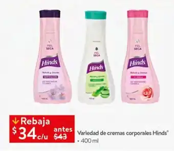 Variedad de cremas corporales Hinds 400 ml