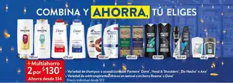 Variedad de Shampoo o acondicionador Pantene, Dove, Head & Shoulders, Tio Necho o Axe