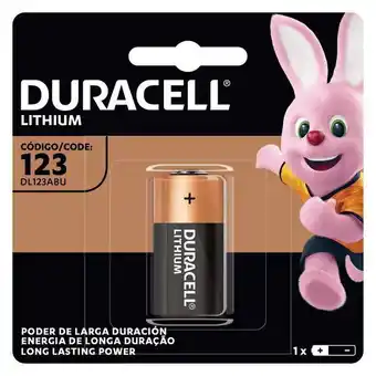 Pila duracell 123 c/1 pza lithium