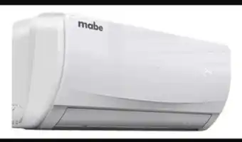 Mini split mabe mmt12habwcam 110v 1 ton frio/calor bco