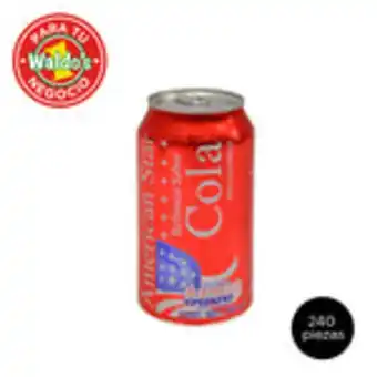 American stars soda cola 240 latas con 355 ml c/u