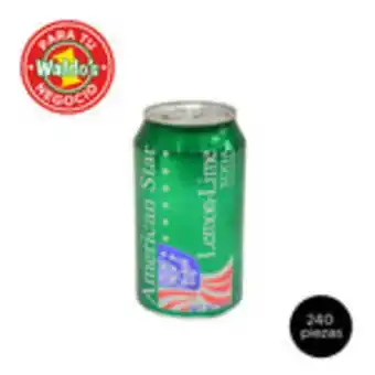 American stars soda limón 240 latas con 355 ml c/u