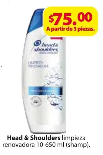 Zorro Head & Shoulders Shampoo Limpieza Renovadora 10-650ml oferta