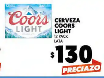 Merco Cerveza Coors Light 12 Pack Lata oferta