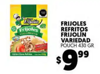 Frijoles Refritos Frijolin Variedad Pouch 430 gr