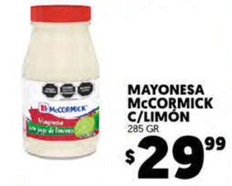 Merco Mayonesa McCormick c/Limon 285gr oferta