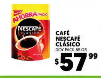 Merco Cafe nescafe Clasico Doy Pack 85 gr oferta