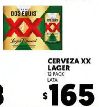 Merco Cerveza XX Lager 12 Pack Lata oferta