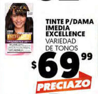 Tinte P/Dama Imedia Excellence Variedad de Tonos