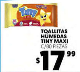 Merco Toallitas Humedas Tiny Maxi c/80 Piezas oferta
