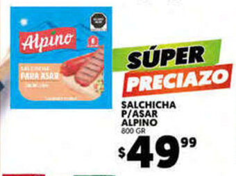 Merco Salchicha p/Asar Alpino 800gr oferta
