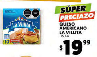 Merco Queso Americano La Villita 175gr oferta
