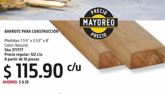 Sodimac Homecenter Barrote de construcción oferta
