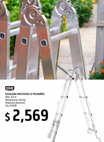 Sodimac Homecenter Escalera multiuso de aluminio 12 peldaños oferta
