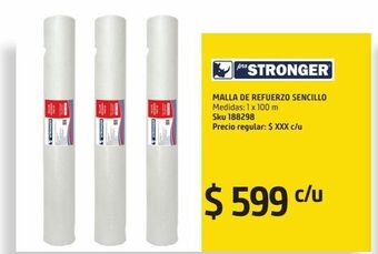 Sodimac Homecenter Malla de refuerzo sencillo p/impermeabilizar 1 x 100 m oferta