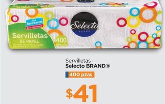 Chedraui Servilletas selecto brand oferta