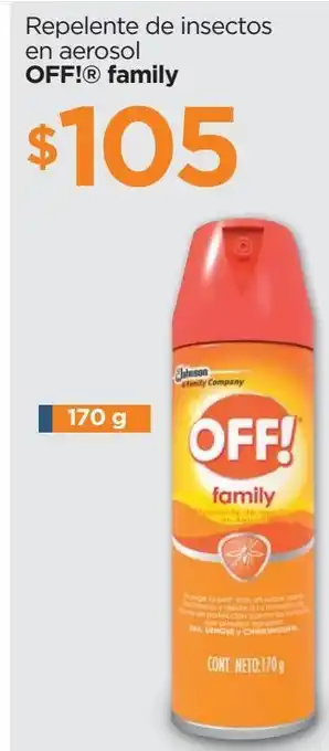 Repelente de insectos off! 170g