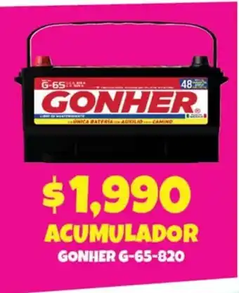 Acumulador Gonher G-65-820