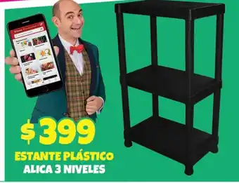 Estante Plastico Alica 3 Niveles