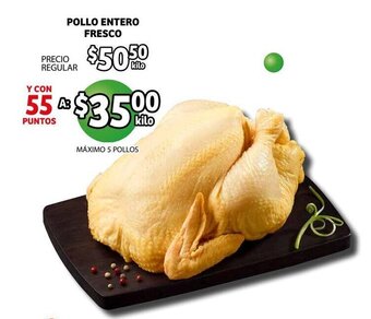 Soriana Híper Pollo Entero Fresco oferta