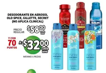 Desodorante En Aerosol Old Spice, Gillette, Secret