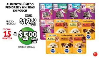 Soriana Híper Alimento Humedo Pedigree Y Whiskas En Pouch oferta
