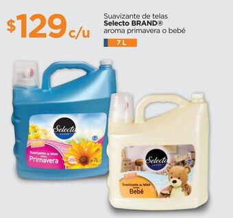 Suavizante de telas selecto brand 7l