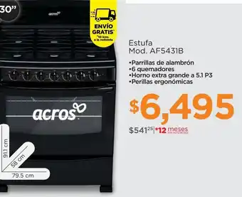 Estufa acros 30"