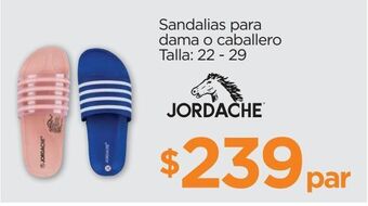 Chedraui Sandalias para dama o caballero jordache talla 22-29 oferta