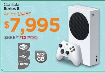 Chedraui Consola serie s 512gb oferta