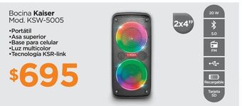 Chedraui Bocina kaiser oferta