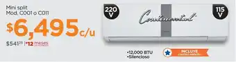 Chedraui Mini split 220v continental oferta