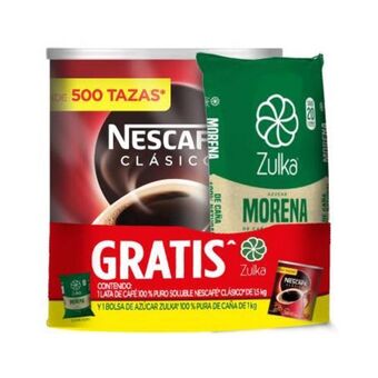 Sam's Club Café soluble nescafé clásico 1.5 kg + azúcar zulka 1 kg oferta