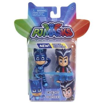 Juguetrón Bandai pj masks catboy & howler 2pk heroe vs villano 83420 oferta