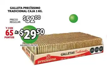 Soriana Mercado Galleta Precissimo Tradicional Caja 1 kg oferta