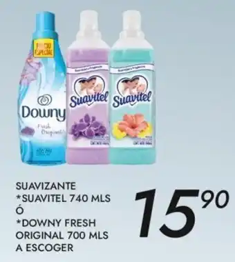 Alsuper Suavizante Suavitel 740 mls o Downy Fresh Original 700 mls A Escoger oferta