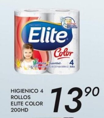 Alsuper Higienico 4 Rollos Elite Color 200 HD oferta